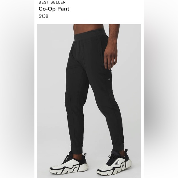 ALO Yoga Black Co-Op Sweatpants - Picture 3 of 6